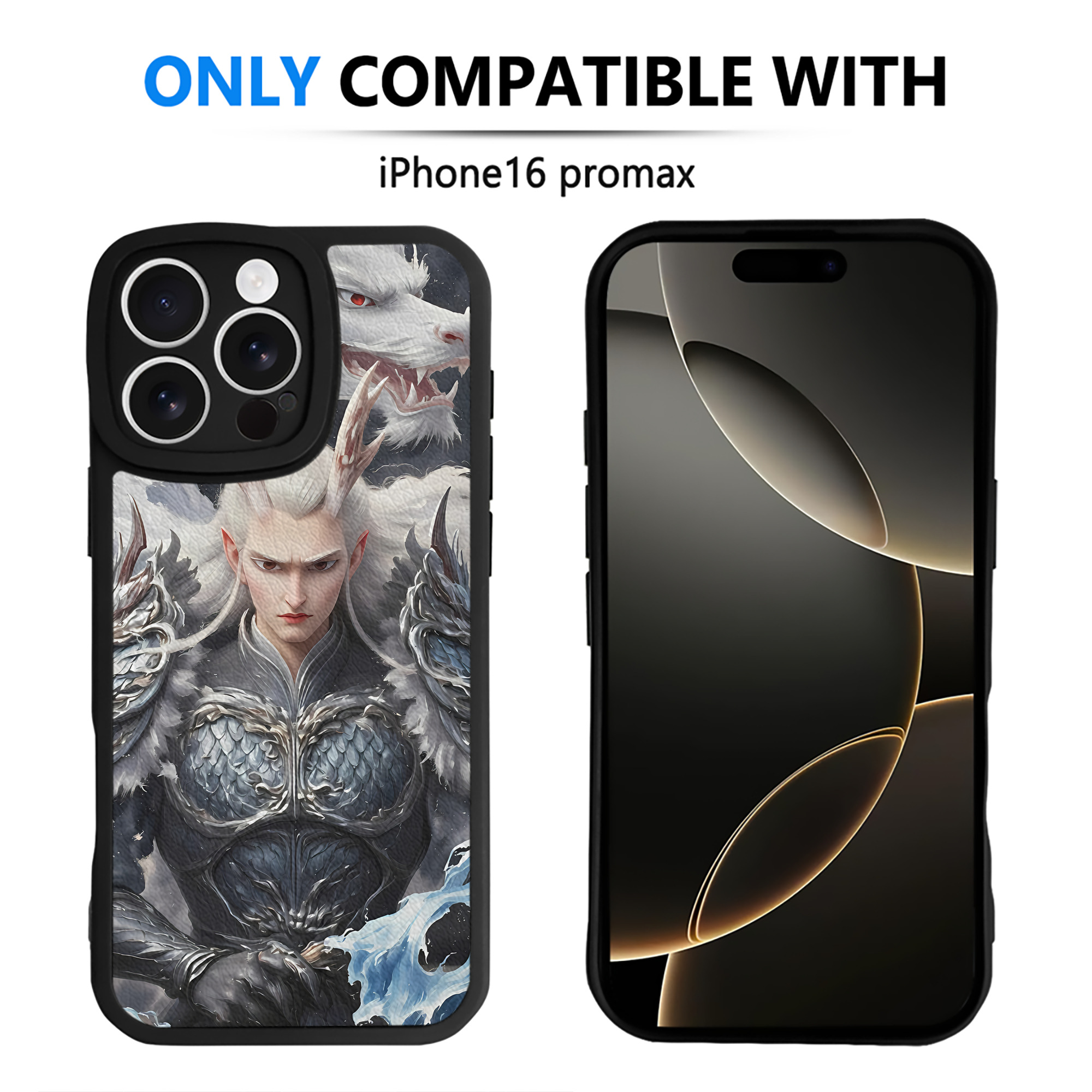 （画像用） Ne Zha 2 ナタ 魔童の大暴れ 【iPhone 16シリーズ対応】シリコンスマホケース（レザー調） 材質：シリコン
